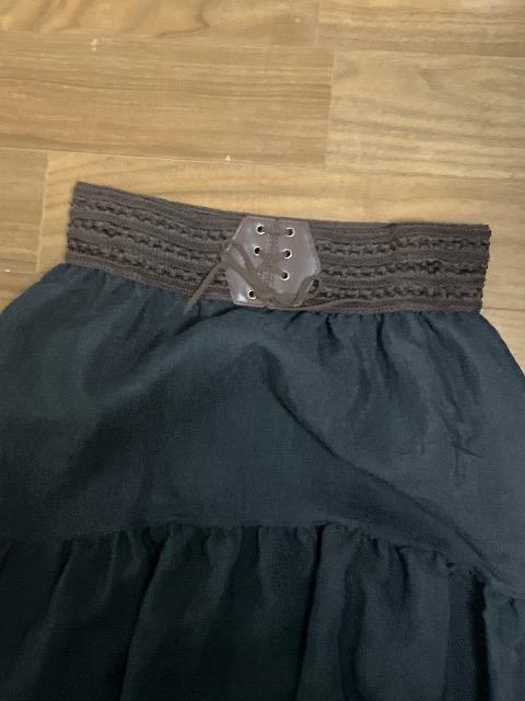 新品タグ無し 黒のロングスカート Lサイズ < 女性ファッション  新品タグ無し 黒のロングスカート Lサイズ < 女性ファッションの