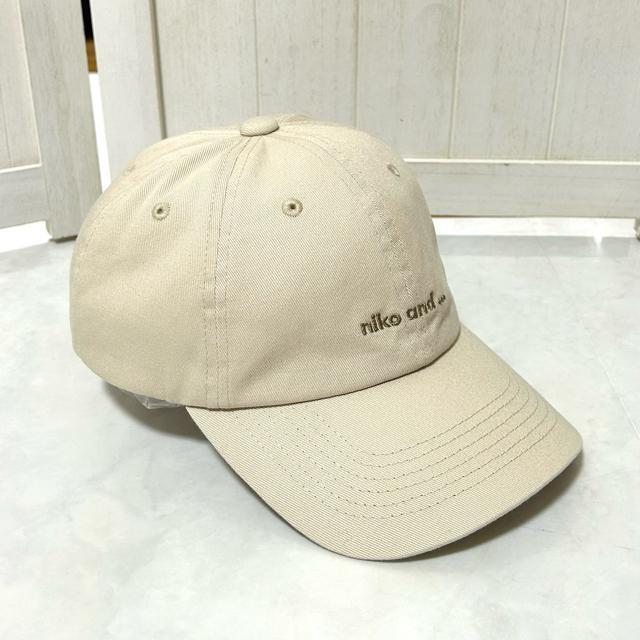 美品 niko and… ニコアンド キャップ 帽子 ベージュ < ブランド  美品 niko and… ニコアンド キャップ 帽子 ベージュ < ブランドの