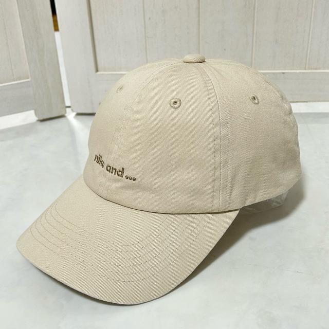 美品 niko and… ニコアンド キャップ 帽子 ベージュ < ブランド  美品 niko and… ニコアンド キャップ 帽子 ベージュ < ブランドの
