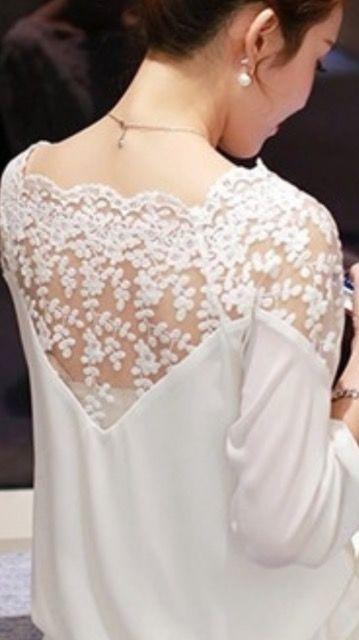 ☆新品☆レース使いシフォン*生地7部そで*ウエストゴム入りL < 女性ファッション  ☆新品☆レース使いシフォン*生地7部そで*ウエストゴム入りL < 女性ファッションの