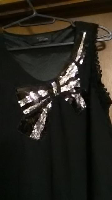 7*新品*キラキラリボン付き*ワンピース < 女性ファッション  7*新品*キラキラリボン付き*ワンピース < 女性ファッションの