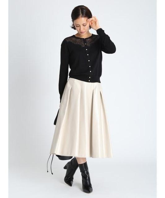 セルフォードフェイクレザータックスカート白ベージュcelford < 女性ファッション セルフォードフェイクレザータックスカート白ベージュcelford < 女性ファッションの