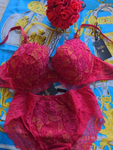 Wacoal/ワコール/Trefle/トレフル/39G/ムーランルージュ/C75&ノーマルスタンダードショーツ/M/RE < 女性ファッション  Wacoal/ワコール/Trefle/トレフル/39G/ムーランルージュ/C75&ノーマルスタンダードショーツ/M/RE  < 女性ファッションの