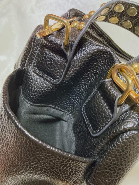 2way ファー フェイクレザー スタッツ ショルダーバッグ ハンドバッグ N2m < 女性ファッション  2way ファー フェイクレザー スタッツ ショルダーバッグ ハンドバッグ N2m < 女性ファッションの