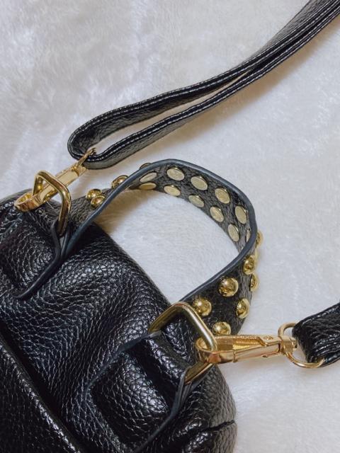 2way ファー フェイクレザー スタッツ ショルダーバッグ ハンドバッグ N2m < 女性ファッション  2way ファー フェイクレザー スタッツ ショルダーバッグ ハンドバッグ N2m < 女性ファッションの