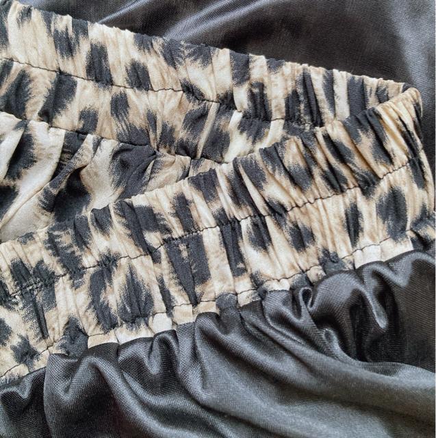 レオパード ヒョウ柄 フレア プリーツ ウエストゴム 裏地付き ロングスカート N2m < 女性ファッション  レオパード ヒョウ柄 フレア プリーツ ウエストゴム 裏地付き ロングスカート N2m < 女性ファッションの