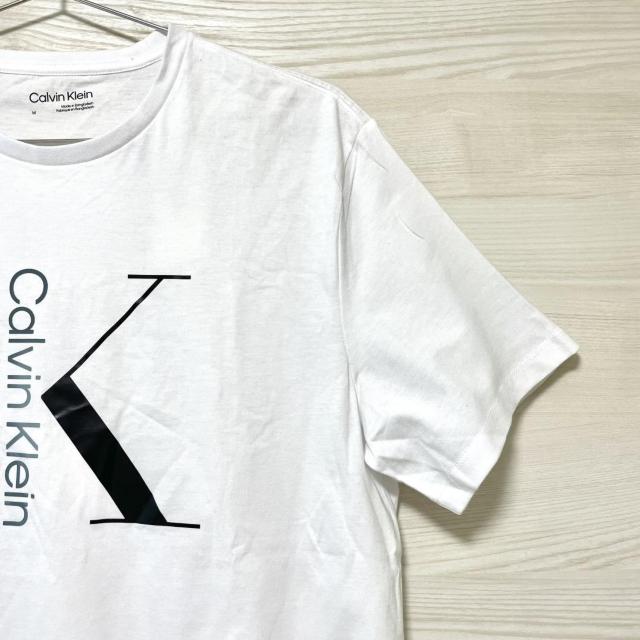 カルバンクライン Tシャツ M 半袖 プリント ロゴ コットン 白 ホワイト < 男性ファッション カルバンクライン Tシャツ M 半袖 プリント ロゴ コットン 白 ホワイト < 男性ファッションの