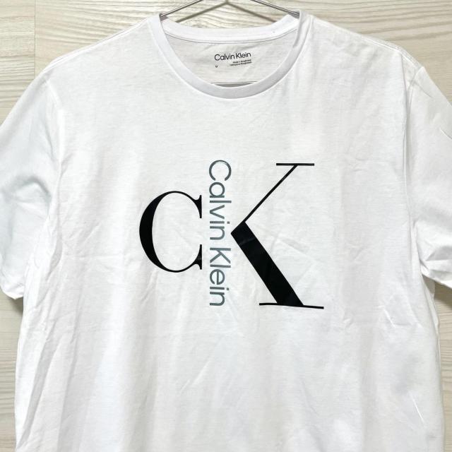カルバンクライン Tシャツ M 半袖 プリント ロゴ コットン 白 ホワイト < 男性ファッション カルバンクライン Tシャツ M 半袖 プリント ロゴ コットン 白 ホワイト < 男性ファッションの
