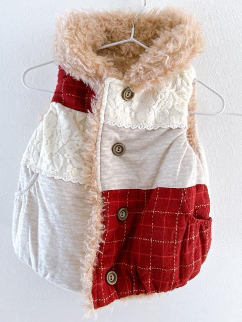 【キムラタン 】リバーシブル ベスト 90cm ファーベスト < キッズ/ベビー 【キムラタン 】リバーシブル ベスト 90cm ファーベスト < キッズ/ベビーの