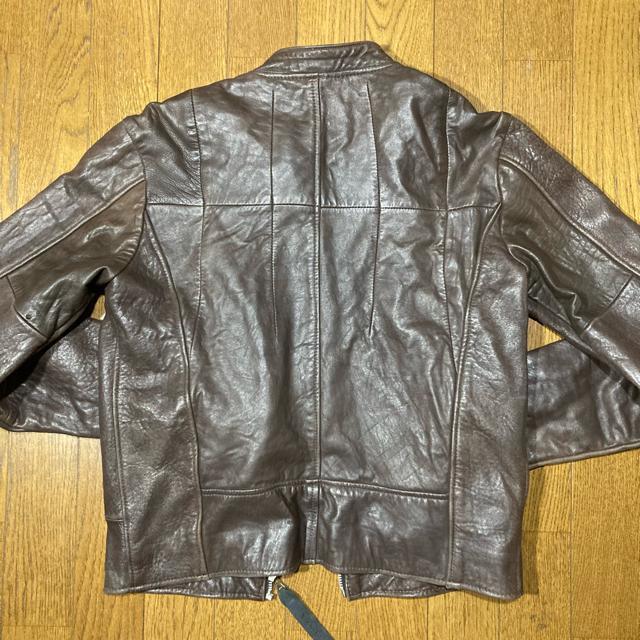 レア 正規品 ヴィンテージ プラダ レザーライダースジャケット ブラウン 34 良品 < ブランド レア 正規品 ヴィンテージ プラダ レザーライダースジャケット ブラウン 34 良品 < ブランドの