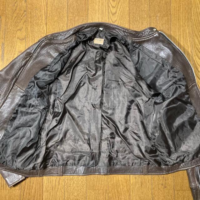 レア 正規品 ヴィンテージ プラダ レザーライダースジャケット ブラウン 34 良品 < ブランド レア 正規品 ヴィンテージ プラダ レザーライダースジャケット ブラウン 34 良品 < ブランドの