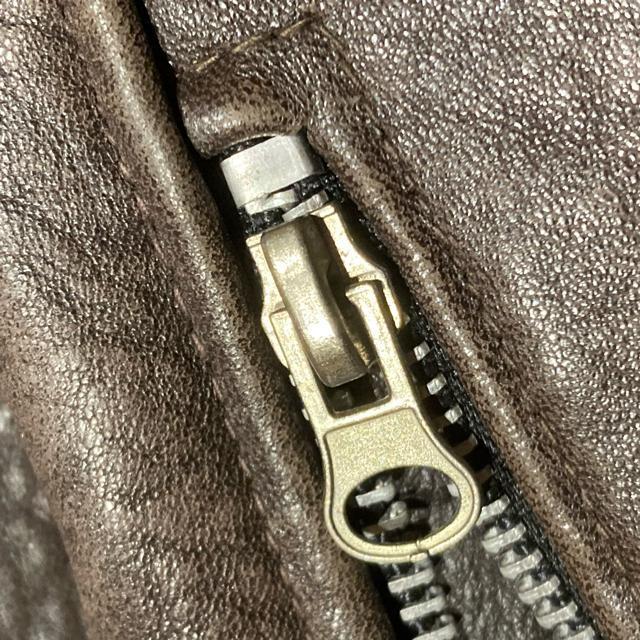 レア 正規品 ヴィンテージ プラダ レザーライダースジャケット ブラウン 34 良品 < ブランド レア 正規品 ヴィンテージ プラダ レザーライダースジャケット ブラウン 34 良品 < ブランドの