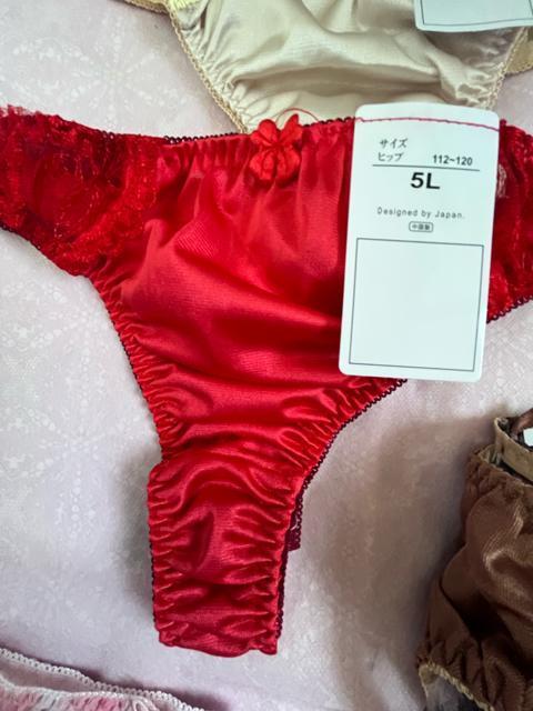 5Lサイズ!5枚セット!光沢ツルツル素材!シフォン使い!高貴品格!色とりどり!エレガント!Tバックショーツ!No.凛 < 女性ファッション 5Lサイズ!5枚セット!光沢ツルツル素材!シフォン使い!高貴品格!色とりどり!エレガント!Tバックショーツ!No.凛 < 女性ファッションの