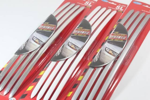 ★ドレスアップに★シルバーバンパーガード4PCS入り < 自動車/バイク ★ドレスアップに★シルバーバンパーガード4PCS入り < 自動車/バイク