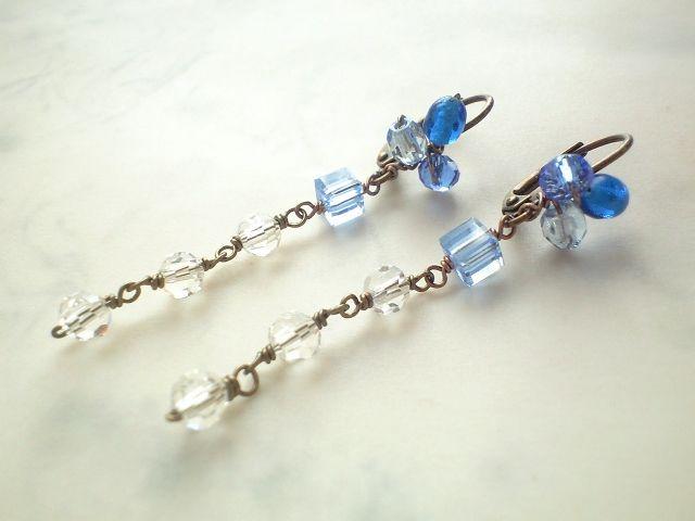 jewel*薄青のフレンチピアス* 16013 < 女性アクセサリー/時計  jewel*薄青のフレンチピアス* 16013  < 女性アクセサリー/時計の