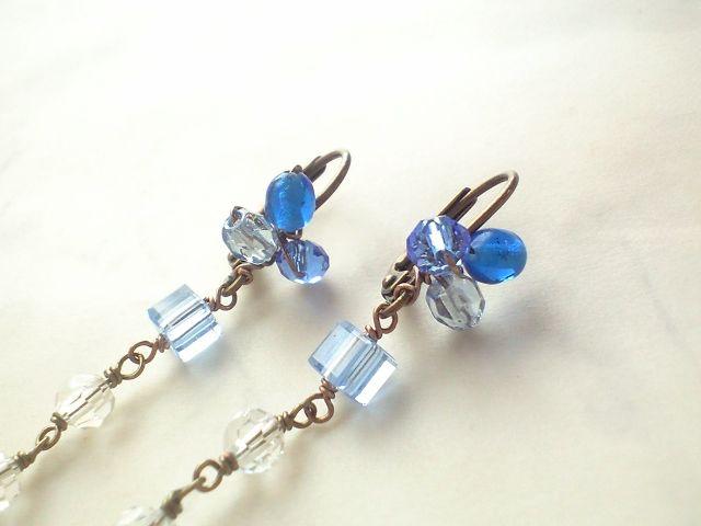 jewel*薄青のフレンチピアス* 16013 < 女性アクセサリー/時計  jewel*薄青のフレンチピアス* 16013 < 女性アクセサリー/時計の