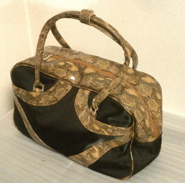 ◆ハンドバッグ バイソン柄 中古品 < 女性ファッション  ◆ハンドバッグ バイソン柄 中古品  < 女性ファッションの