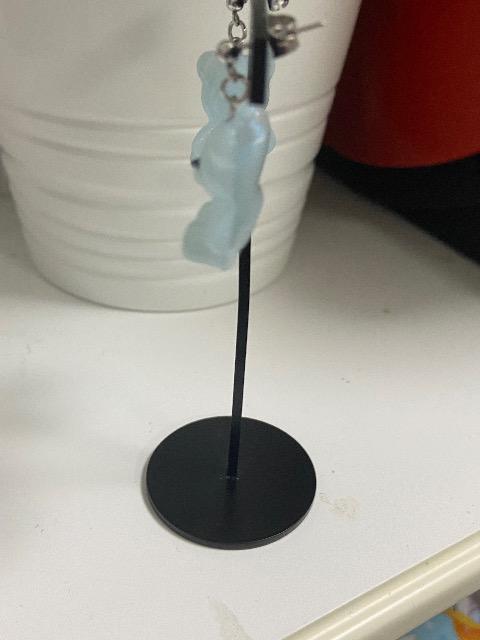 ハンドメイド レジンとジェルネイルを使用した クマのピアス < 女性ファッション  ハンドメイド レジンとジェルネイルを使用した クマのピアス < 女性ファッションの
