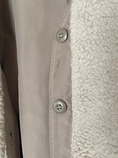 リバーシブルブルゾン ボアコート オーバーシルエット レディース ナチュラル/グレージュ Lサイズ 身長154〜162cm 防寒 < 女性ファッション  リバーシブルブルゾン ボアコート オーバーシルエット レディース ナチュラル/グレージュ Lサイズ 身長154〜162cm 防寒 < 女性ファッションの