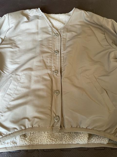 リバーシブルブルゾン ボアコート オーバーシルエット レディース ナチュラル/グレージュ Lサイズ 身長154〜162cm 防寒 < 女性ファッション  リバーシブルブルゾン ボアコート オーバーシルエット レディース ナチュラル/グレージュ Lサイズ 身長154〜162cm 防寒 < 女性ファッションの