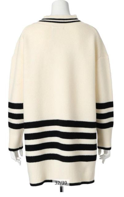 【送料無料にします】Mystradaボーダービッグニット < 女性ファッション 【送料無料にします】Mystradaボーダービッグニット < 女性ファッションの