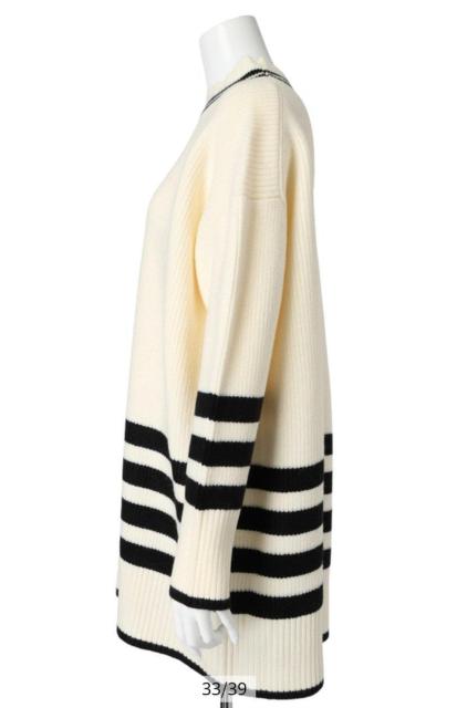 【送料無料にします】Mystradaボーダービッグニット < 女性ファッション 【送料無料にします】Mystradaボーダービッグニット < 女性ファッションの