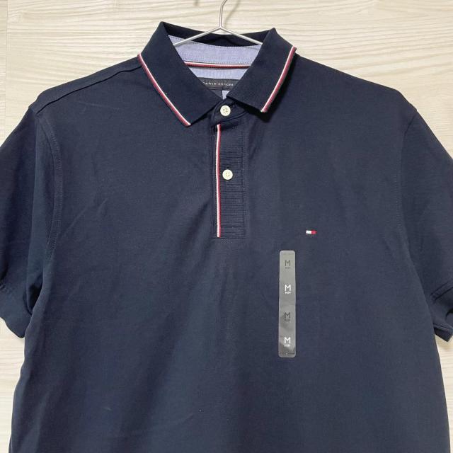 トミーヒルフィガー ポロシャツ M 半袖 ロゴ シンプル メンズ ネイビー < 男性ファッション トミーヒルフィガー ポロシャツ M 半袖 ロゴ シンプル メンズ ネイビー < 男性ファッションの