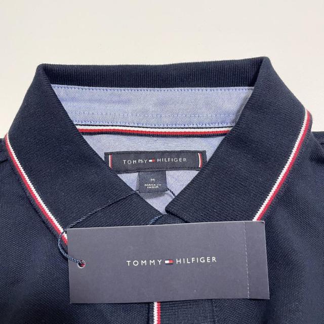 トミーヒルフィガー ポロシャツ M 半袖 ロゴ シンプル メンズ ネイビー < 男性ファッション トミーヒルフィガー ポロシャツ M 半袖 ロゴ シンプル メンズ ネイビー < 男性ファッションの