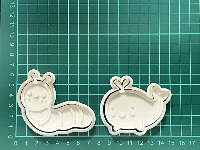 クジラと虫クッキー型 2個セット 抜き型 粘土型 お菓子作り < インテリア/ライフ  クジラと虫クッキー型 2個セット 抜き型 粘土型 お菓子作り < インテリア/ライフの