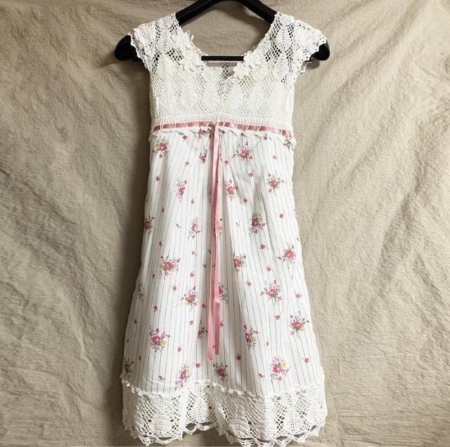 新品 アプワイザーリッシェApuweiser-riche クロシェ 鍵編み フラワー 花柄 ワンピース 1 S < ブランド 新品 アプワイザーリッシェApuweiser-riche クロシェ 鍵編み フラワー 花柄 ワンピース 1 S < ブランドの