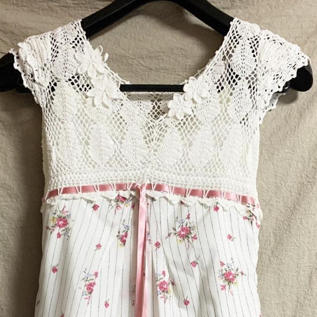 新品 アプワイザーリッシェApuweiser-riche クロシェ 鍵編み フラワー 花柄 ワンピース 1 S < ブランド 新品 アプワイザーリッシェApuweiser-riche クロシェ 鍵編み フラワー 花柄 ワンピース 1 S < ブランドの