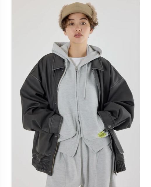 ロデオクラウンズ★ 【UNISEX】ヴィンテージフェイクレザーブルゾン(L) < ブランド ロデオクラウンズ★ 【UNISEX】ヴィンテージフェイクレザーブルゾン(L) < ブランドの