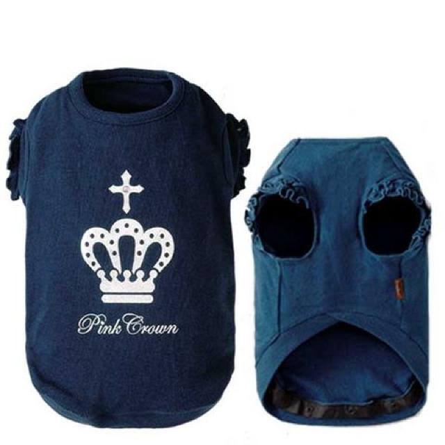 ピンククラウンフリルトレーナー L ブルー★新品 〜5kg位 < ペット/手芸/園芸  ピンククラウンフリルトレーナー L ブルー★新品 〜5kg位 < ペット/手芸/園芸の