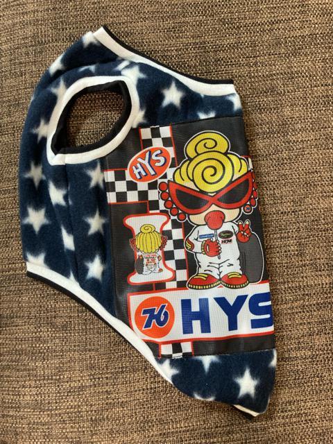 2L★ハンドメイド ヒスミニ シャツ パネル フリース 星柄 犬服★ < ペット/手芸/園芸  2L★ハンドメイド ヒスミニ シャツ パネル フリース 星柄 犬服★ < ペット/手芸/園芸の