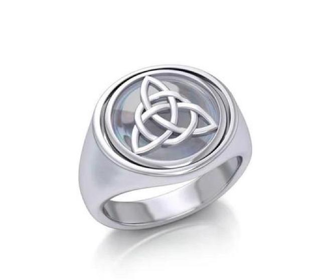 PS: Celtic Triquetra Flip Ring TRI151 < 女性アクセサリー/時計  PS: Celtic Triquetra Flip Ring TRI151 < 女性アクセサリー/時計の
