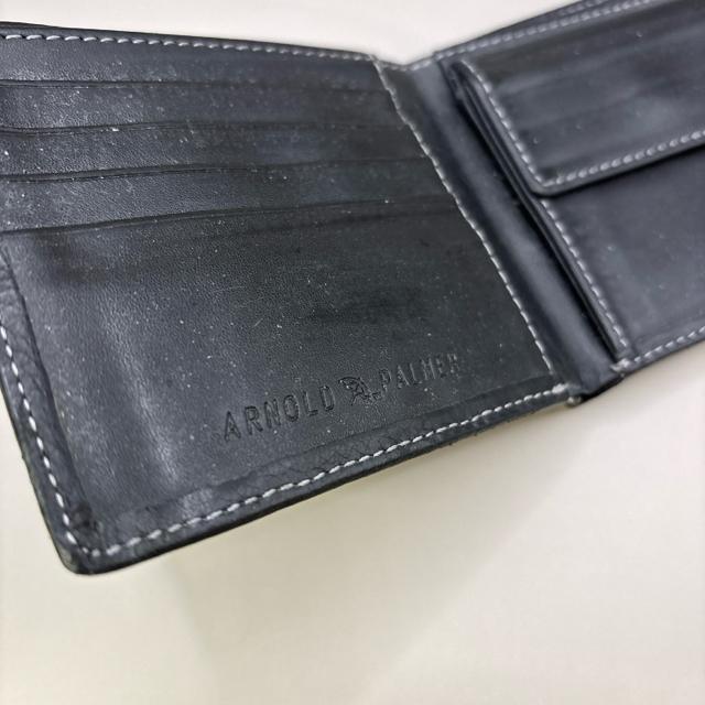 即決 ARNOLD PALMER アーノルドパーマー 二つ折り財布 ブラック < ブランド  即決 ARNOLD PALMER アーノルドパーマー 二つ折り財布 ブラック < ブランドの