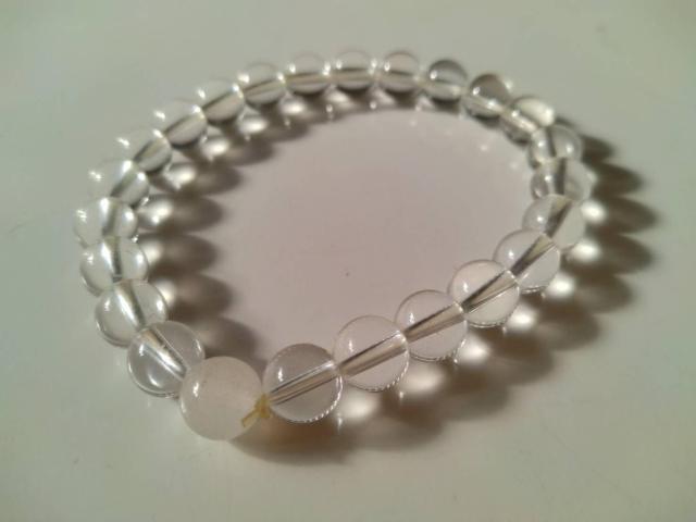 水晶 ムーンストーン ブレスレット 腕周り約16.5cm < 女性アクセサリー/時計 水晶 ムーンストーン ブレスレット 腕周り約16.5cm < 女性アクセサリー/時計の