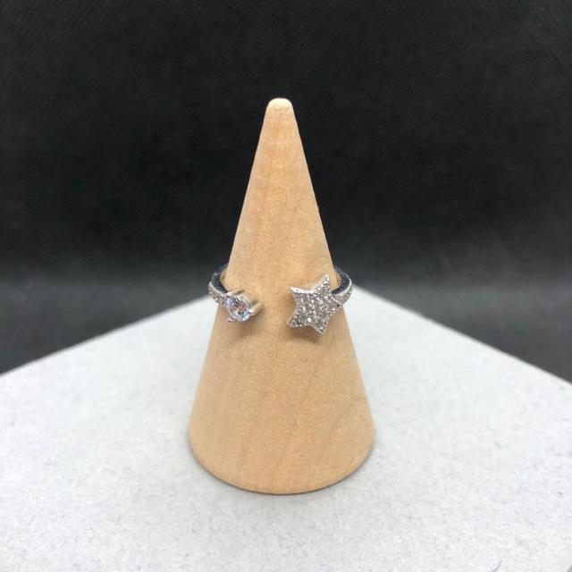 即決 S925 シルバー オープンリング 指輪 スター 12号 < 女性アクセサリー/時計  即決 S925 シルバー オープンリング 指輪 スター 12号  < 女性アクセサリー/時計の