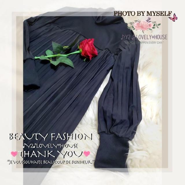 〜3L4L*ハイネック異素材プリーツロングワンピース*黒 < 女性ファッション 〜3L4L*ハイネック異素材プリーツロングワンピース*黒 < 女性ファッションの