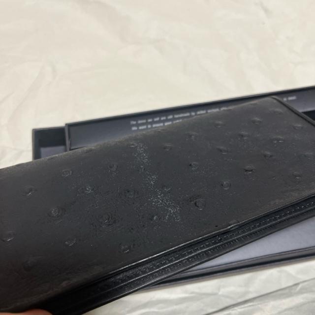 【保管未使用品】イタリア製 BUZZA オーストリッチ 長財布 本革 職人手作り ヴィンテージ ブラック < 男性ファッション 【保管未使用品】イタリア製 BUZZA オーストリッチ 長財布 本革 職人手作り ヴィンテージ ブラック < 男性ファッションの