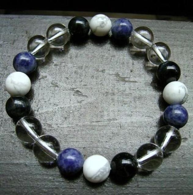 ☆即決☆ホークアイxソーダライトxハウライトx水晶 < 男性アクセサリー/時計 ☆即決☆ホークアイxソーダライトxハウライトx水晶 < 男性アクセサリー/時計の