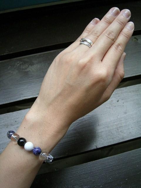 ☆即決☆ホークアイxソーダライトxハウライトx水晶 < 男性アクセサリー/時計 ☆即決☆ホークアイxソーダライトxハウライトx水晶 < 男性アクセサリー/時計の