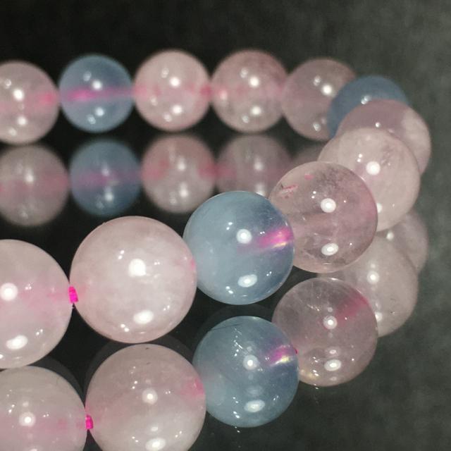 《No.250》天然石アクアマリン×ローズクォーツ < 女性アクセサリー/時計  《No.250》天然石アクアマリン×ローズクォーツ < 女性アクセサリー/時計の