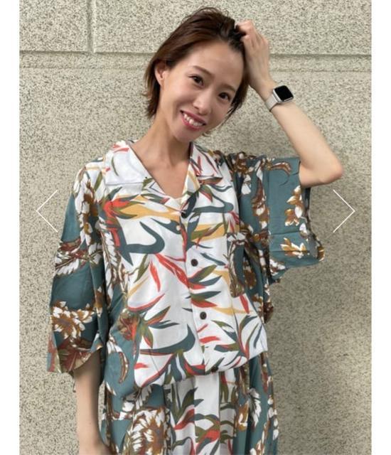 ロデオ★アロハ柄セットアップ(柄GRN) < ブランド ロデオ★アロハ柄セットアップ(柄GRN) < ブランドの