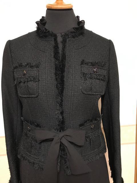 未使用 ツイード三点スーツセットアップ 黒5 < 女性ファッション  未使用 ツイード三点スーツセットアップ 黒5 < 女性ファッションの