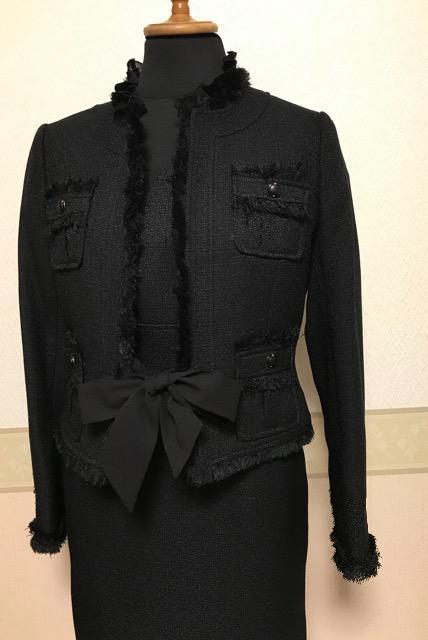 未使用 ツイード三点スーツセットアップ 黒5 < 女性ファッション  未使用 ツイード三点スーツセットアップ 黒5 < 女性ファッションの