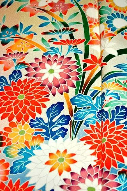 【最高級】美品 暈し染め 花尽くし 華やかな振袖 身丈163.5cm 裄丈64cm T3540 < 女性ファッション  【最高級】美品 暈し染め 花尽くし 華やかな振袖 身丈163.5cm 裄丈64cm T3540 < 女性ファッションの