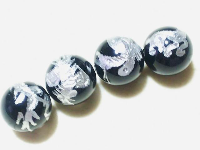 天然石★オニキス 四神(銀彫り)12mm < 女性アクセサリー/時計  天然石★オニキス 四神(銀彫り)12mm < 女性アクセサリー/時計の