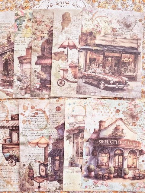 お裾分け☆カフェコラージュペーパー、素材10枚☆ < インテリア/ライフ お裾分け☆カフェコラージュペーパー、素材10枚☆ < インテリア/ライフの