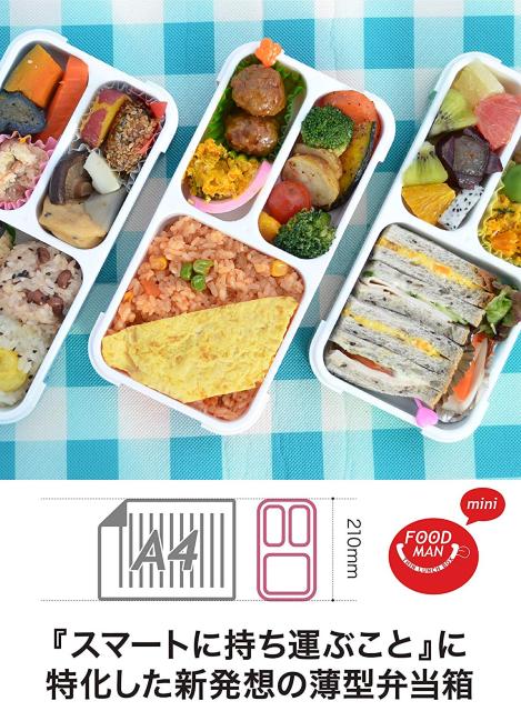弁当箱  薄型 フードマン 400ml < インテリア/ライフ  弁当箱  薄型 フードマン 400ml < インテリア/ライフの